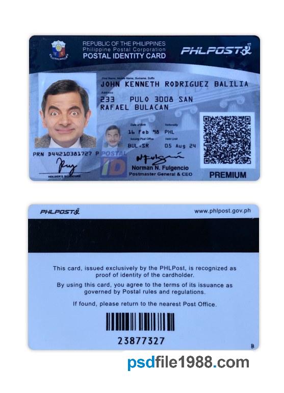 Philippines Postal Identity Card